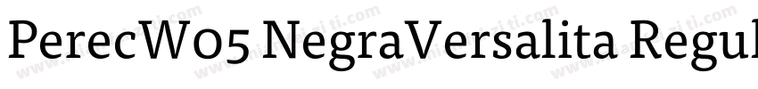 PerecW05 NegraVersalita Regular字体转换
